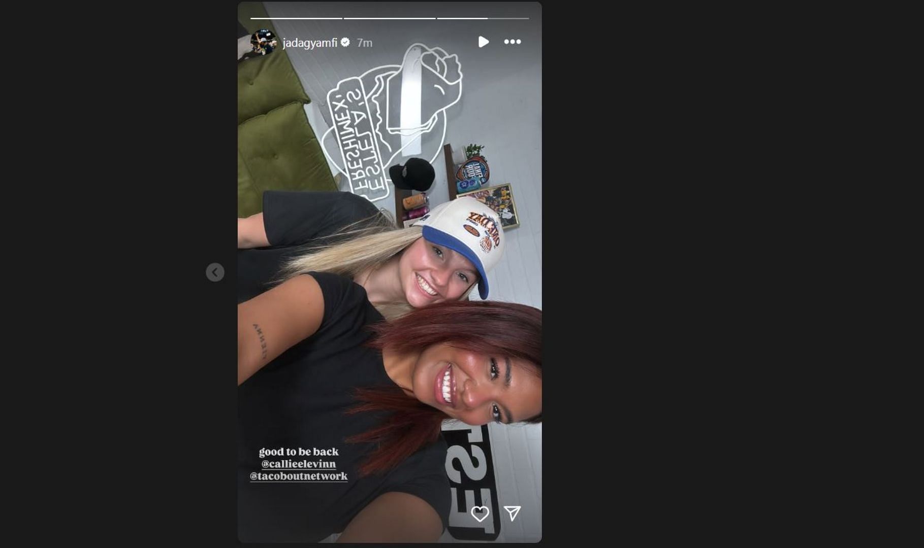 Iowa star Jada Gyamfi teases fans with new podcast episode with a Hawkeye teammate. Credit: IG/@jadagyamfi